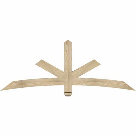 Ekena Millwork Alberta Rough Sawn Timber Gable Bracket, Douglas Fir, 72"W x 27"H x 4"D x 4"F, 9/12 Pitch GBW072X27X0404ALB00RDF